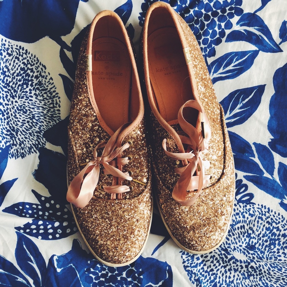 Kate Spade Rose Gold Keds